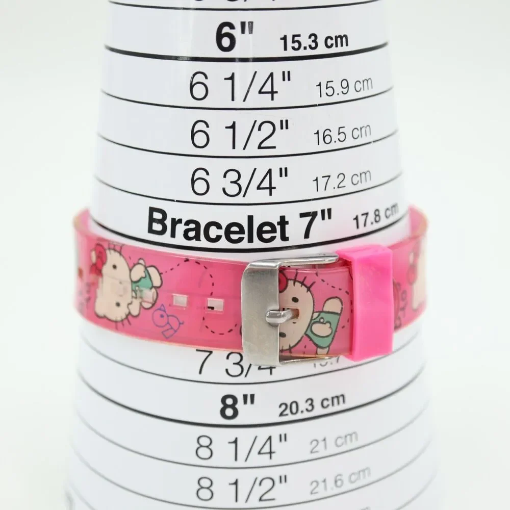 2 Hello Kitty Digital Watches Pair Sanrio Kids Pink Hearts with New Batteries